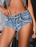 Denim Shorts for Women Sexy Booty Shorts Jeans Cheeky Party Thong Hot Pants High Waist Y2K E-Girl Shorts Jeans