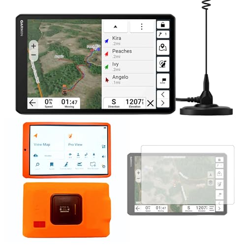 Garmin Alpha XL Conkey's Bundle 10" GPS Hunting System - Tracks 20 Dogs at a time,Stores up to 250 Dogs, Navigation, Orange Rubber Case and Huntproof Screen Saver