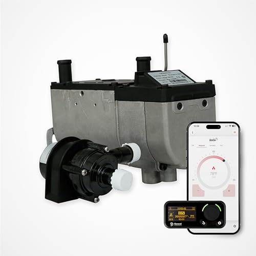 Walrus 5000C Diesel Coolant Heater Kit – 5kW 12V Engine Preheater with Digital Controller – 2-Year Warranty – Ideal for Trucks, RVs, Boats, and Off-Grid Applications