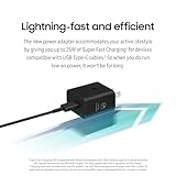 Samsung 25W Wall Charger Power Adapter with Cable, Super Fast Charging, Compact Design, Energy Efficient, Compatible with Galaxy and USB Type C Devices, Black