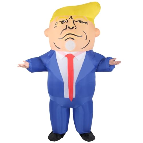 Opemon Inflatable Costumes for Adult Funny Costume Halloween Holiday President Blow Up Outfit Full Body