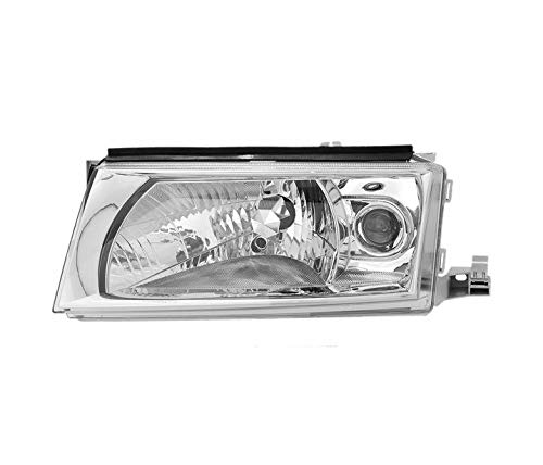 Left Headlight Compatible With Skoda Octavia 1 Facelift 2000 2001 2002 2003 2004 VP1351L Front Car Light Lamp Headlamp Driver Side Headlights Assembly Projector Chrome LHD