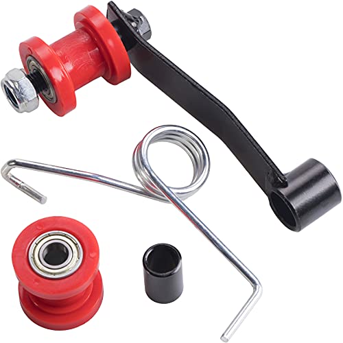 CNCMOTOK Chain Slider Tensioner Adjuster Roller Guide Fit For ATV Coolster Go Kart 4 Wheeler 110cc 125cc 150cc 200cc 250cc That Use 420 428 And 530 Chain