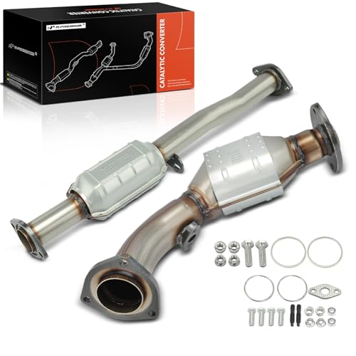 A-Premium Front and Rear 2-PC Catalytic Converter Kit Direct-Fit Compatible with Toyota Tacoma 2000 2001 2002 2003 2004, 3.4L, EPA Compliant