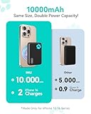 INIU for Magsafe Portable Charger, Small 10000mAh 20W PD Magnetic Power Bank, USB C in&Out Wireless Battery Pack Phone Charger, Only for iPhone 16/16 Plus/16 Pro/16 Pro Max, iPhone 15/14/13/12 Series