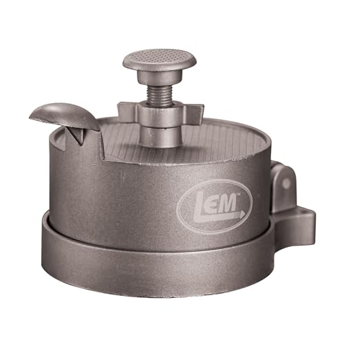 LEM Products Adjustable Burger Press, Non-Stick, Heavy-Duty Aluminum