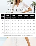 Eleter Women's Lace Romper Dress V Neck Split Boho Beach Wedding Guest Bridesmaid Dress Bohemian Flowy Long Maxi Dress(XL,White)