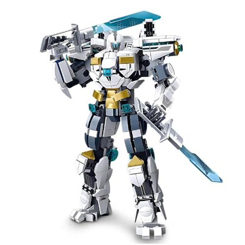 DAHONPA Frozen Mech Building Blocks Set (561 Pieces), Warrior Transforming Mecha Robot Model Kit, Toy Gifts for Adults and Kids