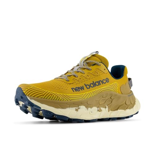 New Balance Men's Fresh Foam X More Trail V3 Running Shoe, Butterscotch/DEEP SEA/Plains, 12