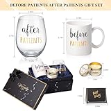 Before Patients, After Patients 11 oz Coffee Mug and 18 oz Stemless Wine Glass Set Gifts Idea for Nurses, Doctors, Hygienists, Physician, Dentists Unique Birthday Graduation Gifts Idea