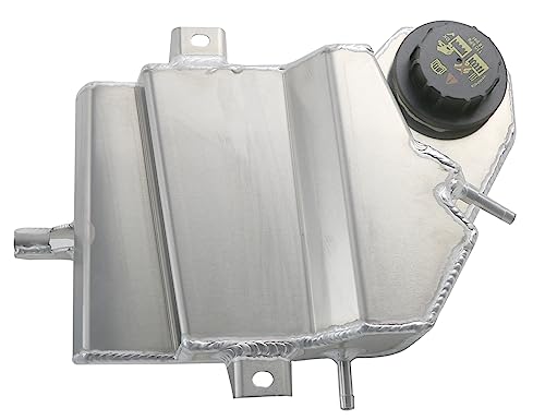 AluKuhler Aluminum Coolant Overflow Tank for 2003-2007 Ford 6.0 Powerstroke, Direct Fit, Polished Finish, Vehicle Specific, Automotive Engine Coolant Recovery Kit