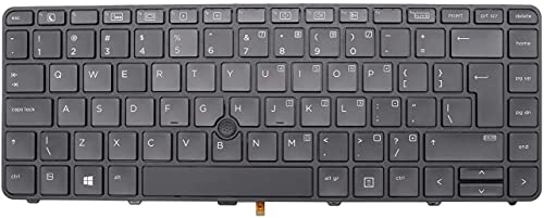 Backlit US Replace Keyboard for HP Probook 640 G2 / 640 G3 / 645 G2 / 645 G3 / 430 G4 / 440 G4 Laptop with Pointer