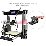 Anet A8 PLUS 3D Printer Hotend Nozzle Head 0.4mm with 42 Step Motor, Metal Structure, PLA ABS Compatible