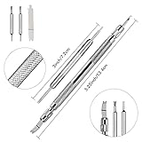 EFIXTK Watch Band Pins Kit -Watch Spring Bar-Bands Strap Removal Repair Tool with 3 Extra Tips Pins & 72PCS Heavy Duty 316 Stainless Steel Watch Pin