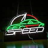 BNEMCEZH Sports Car Neon Sign Speedometer Light up sign Powered by USB for Wall Decor Dimmable LED Car Neon Light for Game Room Boys Room Sports Car Store Bedroom Decor