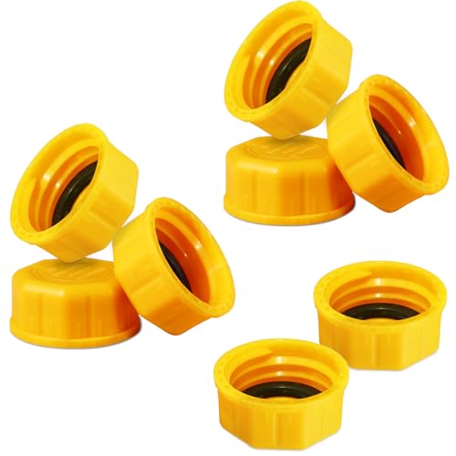 Mapleza 8 PCS Gas Can Cap for Universal 5 Gallon Gasoline Containers - Plastic Gas Can Caps for Improved Sealing and Transportation - Gas Can Accessories Replacement Lids