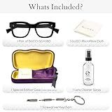 Gucci GG1138O Designer Fashion Eyeglasses Stylish Square Frame Eyewear with Luxury eSHADES Kit - Embrace Sophistication and Elegance