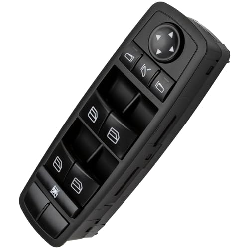 Master Power Window Switch Button fits W164 GL320 GL350 GL450 ML320 ML350 ML450 ML500 R320 R350, Electric Window Switch 2518300290 A2518300290, Driver Side Front Left