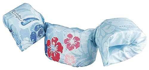 STEARNS Original Puddle Jumper Kids Life Jacket | Deluxe Life Vest for Children, Blue Flower, 30-50 pounds (Color May Vary)