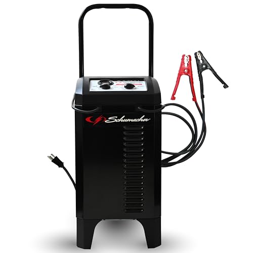 Schumacher Electric Manual Battery Charger & Engine Starter - 12V, 150A with 25A Boost - Heavy Duty Engine Starter & Charger for Standard, AGM, Gel & Deep-Cycle Batteries - 6-Foot Output Cables SC1437