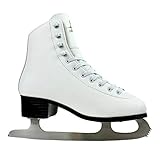 American Athletic Shoe Women's Tricot Lined Ice Skates, White, 7