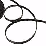 3D Printing GT2 Timing Belt, Zeelo 10 Meters (32.8ft) GT2 Open Timing Belt 2mm Pitch 6mm Width Rubber Fiberglass Fit for RepRap Prusa Mendel Rostock CR-10 Ender 3 3D Printers - Black