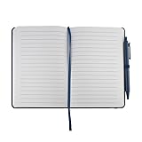 Custom Leatherette Notebook With Pen-5''x 7'' set of 50 With Full Color Imprint Your Text Name Or Company Logo Perfect For School Promotional Item And Partys