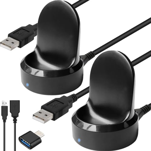DKARDU Charger for Samsung Gear S2 S3, Charger Cradle Dock Stand Holder USB Charging Cable for Gear S2 S3 Classic Smart Watch, Replacement Watch Charger, 2 Pcs