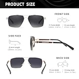 KINGSEVEN Sunglasses Polarized Coating Lens 2023 Auto Reset Framework Driving Eyewear For Men/Women Oculos (Gold Brown Gray)