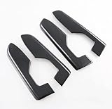 GZZHANMU Car Side Door Armrest Protector,Door Lock Panel Rear Armrest Cover Trim Fit for Honda CR-V CRV 2023 2024 2025,Interior Accessories 4pcs ABS Carbon Fiber Style