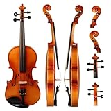 YorRay Violin 4/4 Full Size Set, Fiddle Kit for Adults Beginners with Extra strings&Bridge, 2 Rosins, Bow, Tuner, Case