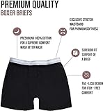 BILLIONHATS 36 Pack Of Mens 100% Cotton Boxer Briefs Underwear, Great for Homeless Shelters Donations, Assorted Dark Colors