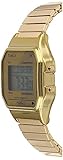 Timex T80 34mm Watch – Gold-Tone with Stainless Steel Expansion Band