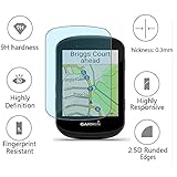 SHUAXI Screen Protector for Garmin Edge 530 Gps (3+1pack) and Silicone Case Cover,Tempered Glass Film Anti-Scratch High Definition Full Coverage Transparent