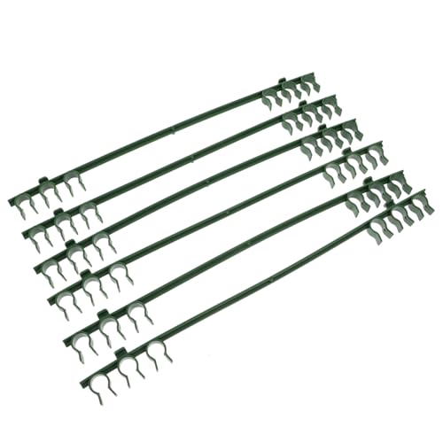 Gogogmee 50Pcs Expandable Plastic Garden Stake Connectors Supports for Cage Durable Lightweight Plant Connection Rods Gardening Accessories
