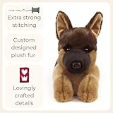 Everberry German Shepherd Slippers - Plush Dog Animal Slippers, 9-12 Women/7-10 Men