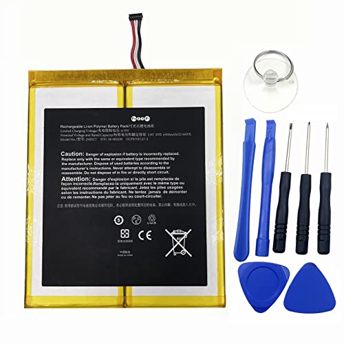 Replacement Battery Compatible with Tablet 58/000280 2955/C7 A21/10 3.8V 6300mAh