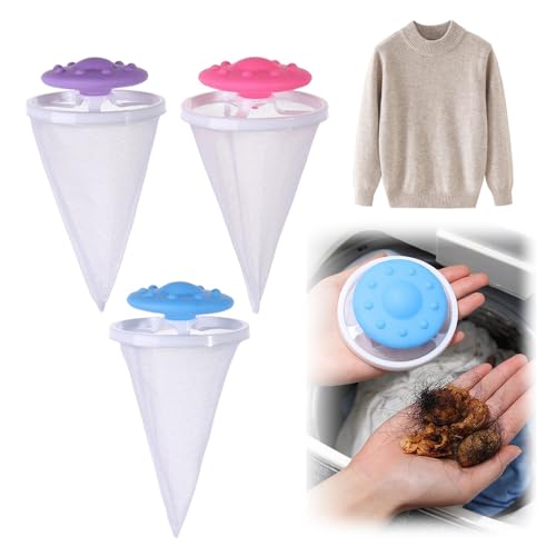 2025 New Upgrade Floating Hair Filtering Mesh Removal, Lint Catcher for Washing Machine, Pet Hair Catcher for Washing Machine, Hair Catcher Washer Machine for Cat Dog (Mix A)