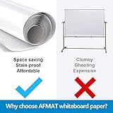 Whiteboard Wallpaper, White Board Stickers, Dry Erase Paper, Peel and Stick White Erase Boards for Wall/Table/Doors/Glass/Fridge, 8 x 4 ft/96 x 48 inches, 9 Dry Erase Markers