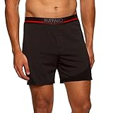 Men's 3 Pack Knit Boxers (Black/Black/Grey, Medium)