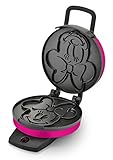 Disney Minnie Mouse Waffle Maker by Select Brands - Premium Minnie Mouse Kitchen Accessory - Kitchen Appliance for Disney Lovers - 7" Waffles, Pink