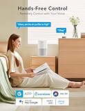 GoveeLife Mini Air Purifier for Bedroom, HEPA Smart Filter Air Purifier with App Alexa Control for Pet Hair, Odors, Pollen, Smoke, Portable Air Cleaner with 3 Speeds, 2 Modes, Timer, Aroma for Home