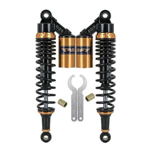 YC Yier 2pcs 14" 360mm Motorcycle Rear Air Shock Absorber Suspension Adjustable For ATV UTV Go Kart Quad Buggy Dirt Pit Street Bike Scooter Monkey Mini Trail Taotao Coolster
