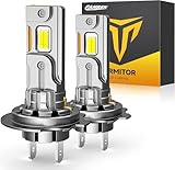 Termitor Upgraded H7 LED Bulbs, 45000LM 10X Brightness, 6500K White Super Bright, 1:1 Halogen Size, W/CSP Chips H7 H7LL Fog Lights, No Adapter Required Easy Install, Non-polarity, Pack of 2