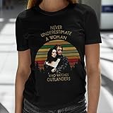 Never Understand Estimate A Woman Who Watches Outlanders Vintage T Hirt, Classic Movie Shirt, Funny T-Shirt Black