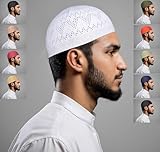 Kufi Hats for Men – Skull Kufi Caps Beanie - Comfortable Handicraft taqiyah Crochet cufi – Muslim Clothes Hats for Islamic Gifts and Prayer Cap – Tupi- 10pcs Multi