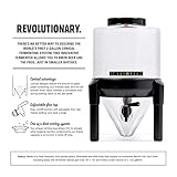 BrewDemon Craft Beer Brewing Kit Signature Pro with Bottles - Conical Fermenter Eliminates Sediment and Makes Great Tasting Home Brewed Beer - 2 gallon Twisted Monk Witbier Ingredients