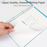 Kokuyo Campus Smart Ring Binders 3 Pack, B5 Notebook Binder +100 Sheet Refiller Paper, 25 Sheet Capacity, 26 Rings, Lemon Mix, Perfect for Work, Study & Journal, Japan Import