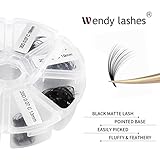 Premade Fans Short Stem 500 PCS 20D Eyelash Extensions 0.07mm C/D Curl 9-16mm Mixed WENDY LASHES Russian Volume Pre-made Lash Extension (500PCS-20D-0.07-D, 9-16mm mixed)