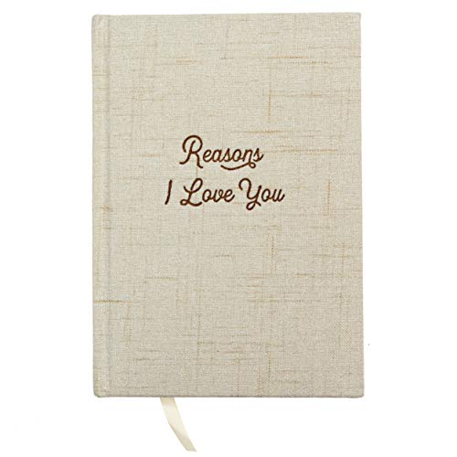Avocado Goods Reasons Why I Love You - Blank Hardcover Love Book, Why I Love You Linen Journal Gift Book for Boyfriend or Girlfriend, Husband or Wife, Bride & Groom, or Couples I Love You Gifts Notebook, Love Journal